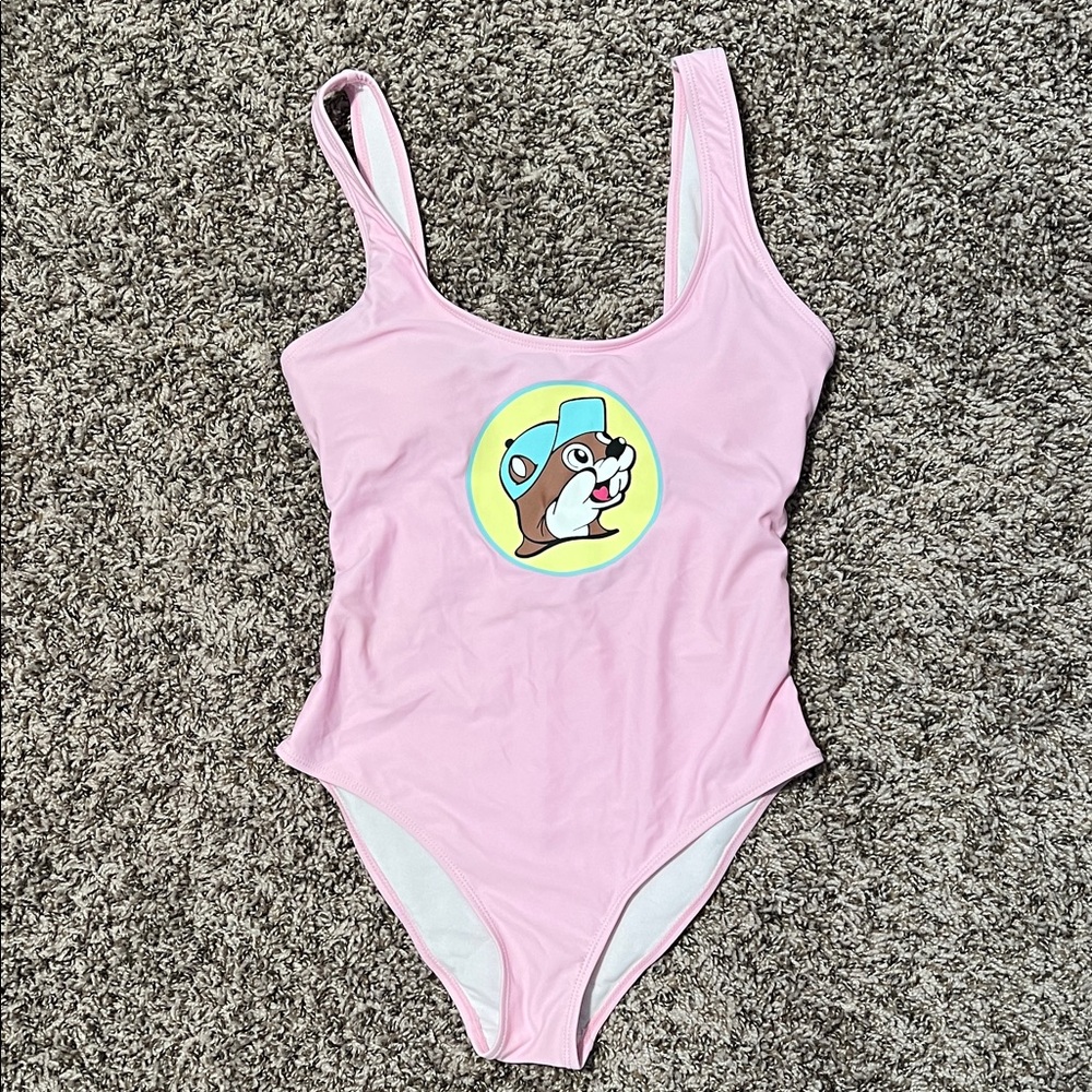 Women’s Pink One-Piece Buc-ee’s Swimsuit